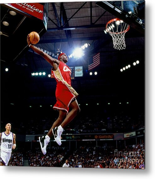 Nba Pro Basketball Metal Print featuring the photograph Lebron James Classics by Rocky Widner