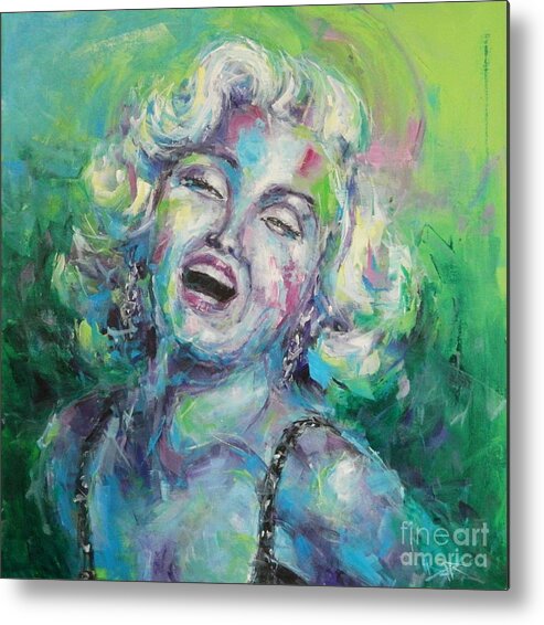 Marilyn Metal Print featuring the painting Marilyn #2 by Dan Campbell