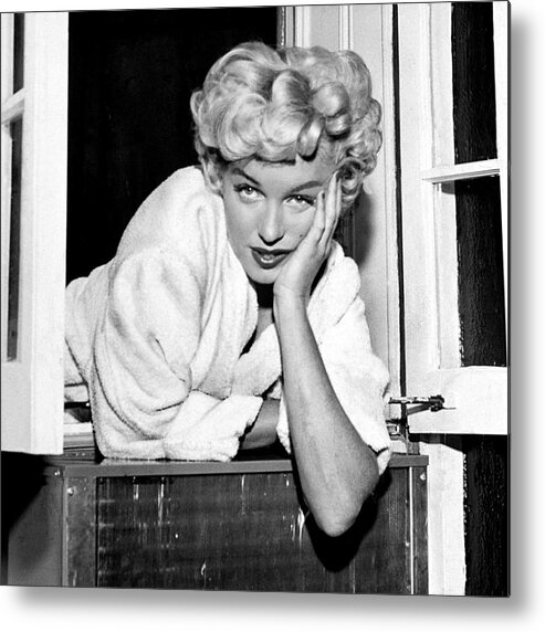 East Metal Print featuring the photograph Marilyn Monroe On Set Of The Seven Year by New York Daily News Archive