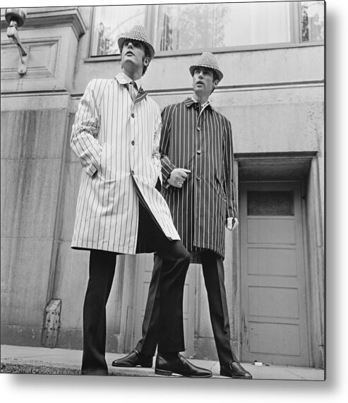 Fashion Model Metal Print featuring the photograph Mens Macs by Terry Disney