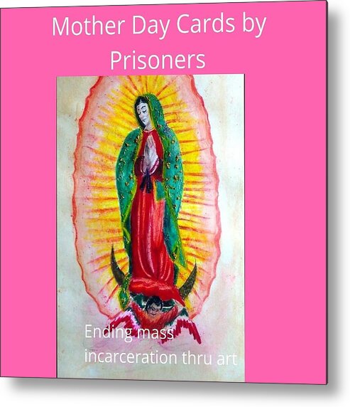Mother Day Cards Metal Print featuring the drawing Mother Day Cards by Darealprisonart
