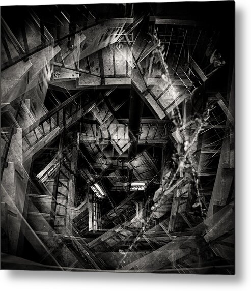 Spiral-staircase
High-angle
Multiple-exposure Metal Print featuring the photograph Moving Spiral Staircase by Yasutoshi Honjo