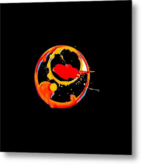 Moving Through Space Metal Print featuring the digital art Moving Through Space by Kandy Hurley