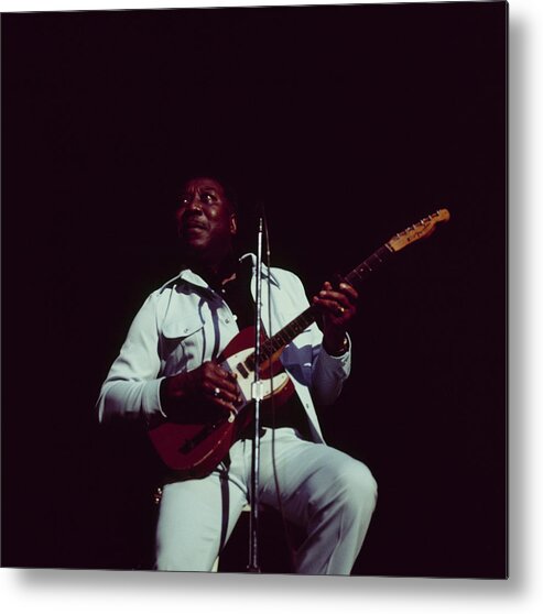 People Metal Print featuring the photograph Muddy Waters Perfoms On Stage by David Redfern