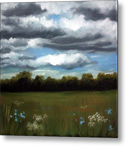 Landscape Metal Print featuring the painting Niagara Sky #2 by Sarah Lynch