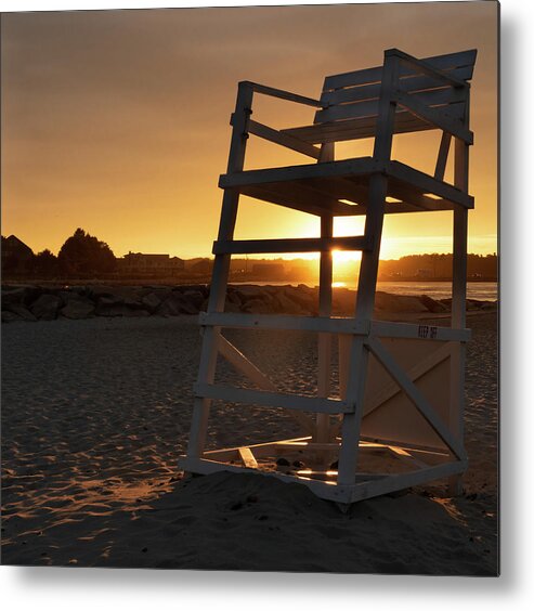 Beach Metal Print featuring the photograph Off Duty by Vicky Edgerly