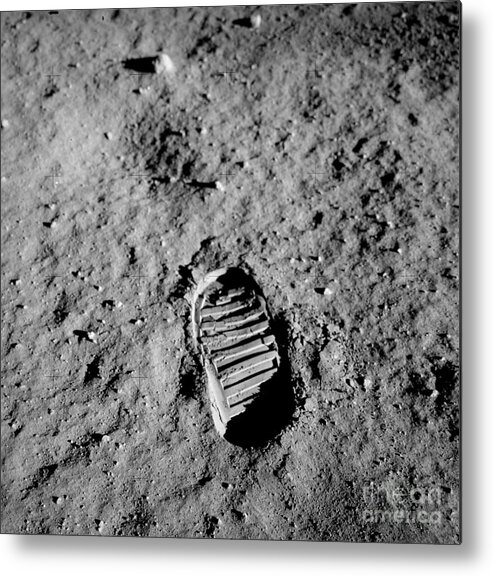 Sea Metal Print featuring the digital art One Small Step by Michael Graham