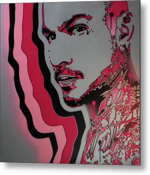 Original Gangster Metal Print featuring the mixed media Original Gangster by Abstract Graffiti