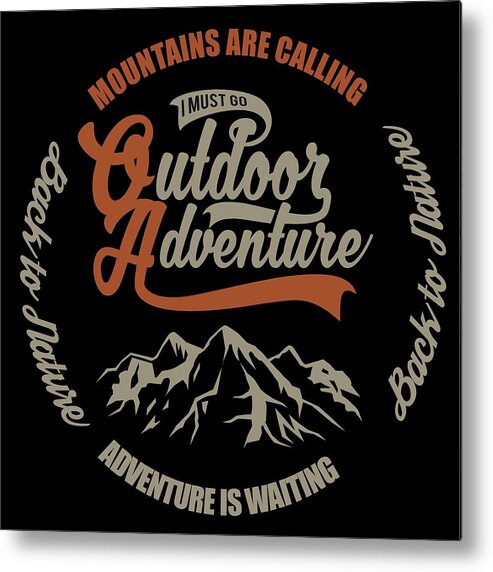 Outdoors Metal Print featuring the digital art Outdoor Adventure by Long Shot