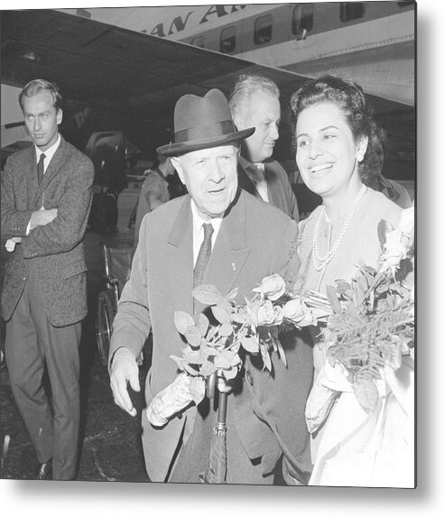 Concert Metal Print featuring the photograph Pablo Casals And His Wife by Bettmann