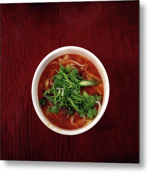 Yokohama Metal Print featuring the photograph Pared Noodles by Digipub