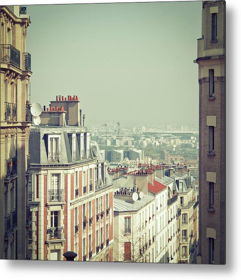 Downtown District Metal Print featuring the photograph Paris Rooftops by Kirill Rudenko