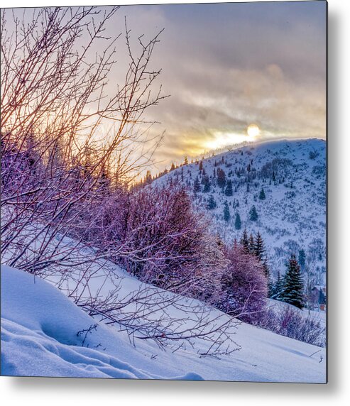 Park City Metal Print featuring the photograph Park City Sunrise by Donna Twiford