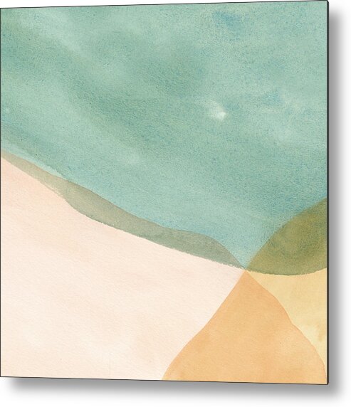 Abstract Metal Print featuring the painting Pastel Color Study Iv by Emma Caroline