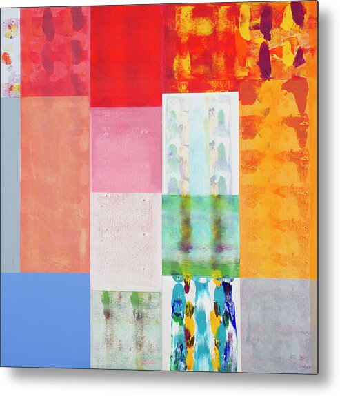 Patch Of Color Metal Print featuring the painting Patch Of Color by Hooshang Khorasani