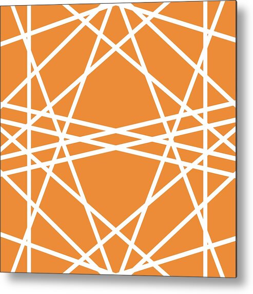 Symmetrical Metal Print featuring the digital art Pattern 6 by Angie Tirado