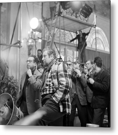Switzerland Metal Print featuring the photograph Peter Ustinov Pendant Le Tournage Du by Keystone-france