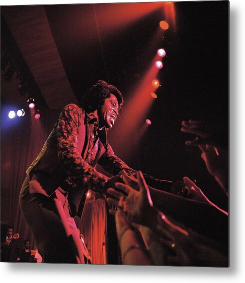 People Metal Print featuring the photograph Photo Of James Brown And Audience by David Redfern