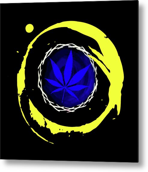 Pot 2 Metal Print featuring the mixed media Pot 2 by Lightboxjournal