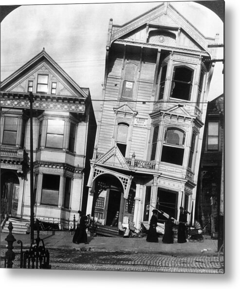 San Francisco Metal Print featuring the photograph San Francisco 1906 by Hulton Archive