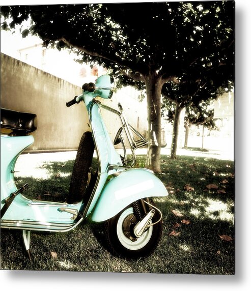 1950-1959 Metal Print featuring the photograph Scooter by Xavierarnau