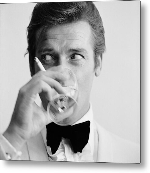 Roger Moore Metal Print featuring the photograph Shaken Not Stirred by Peter Ruck