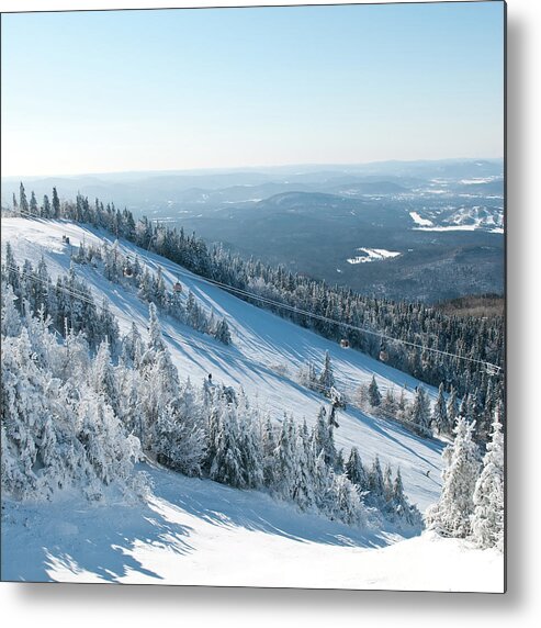 Skiing Metal Print featuring the photograph Ski Trails by Alpamayophoto