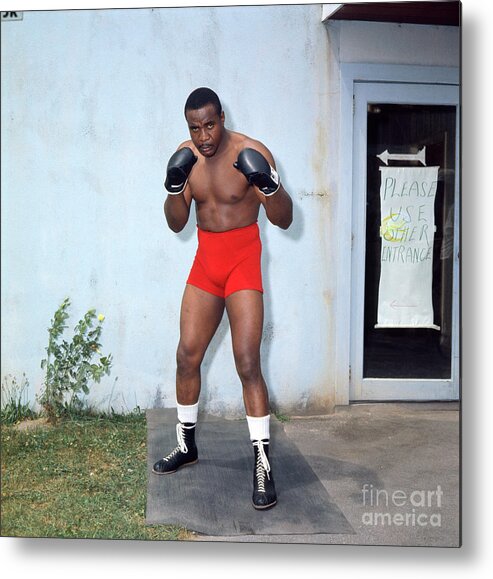 People Metal Print featuring the photograph Sonny Liston by The Stanley Weston Archive