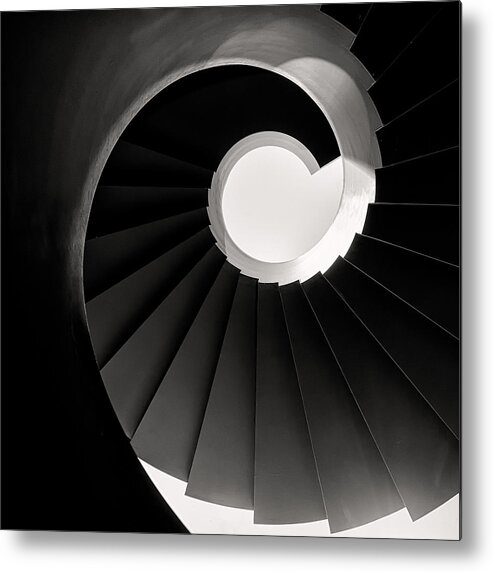 Staircase Metal Print featuring the photograph Spiral Staircase by Roland Weber