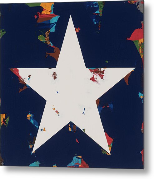 Star Metal Print featuring the painting Star #16 by David Palmer