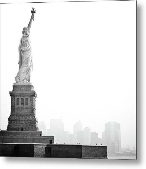 Statue Metal Print featuring the photograph Statue Of Liberty by Image - Natasha Maiolo