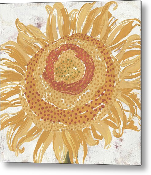 Sunflower Metal Print featuring the painting Sunflower II by Nikita Coulombe