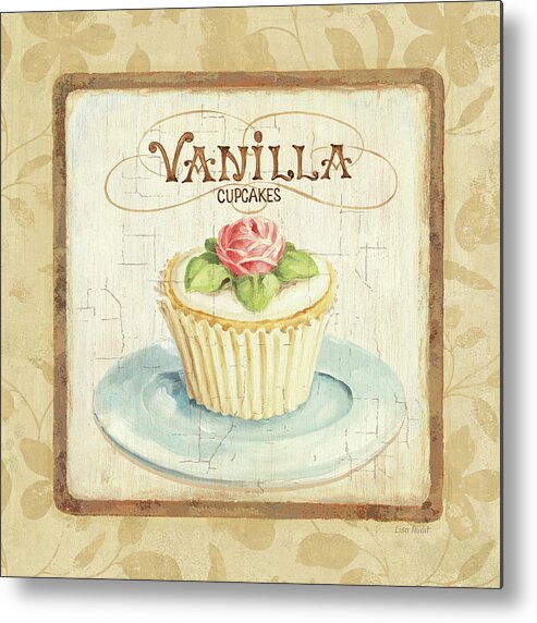 Cupcakes Metal Print featuring the painting Sweet Cupcakes I by Lisa Audit