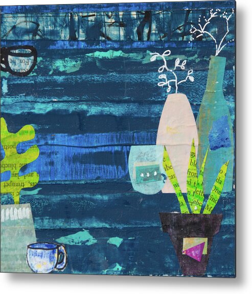 Tea Metal Print featuring the mixed media Take Tea and See Two by Julia Malakoff