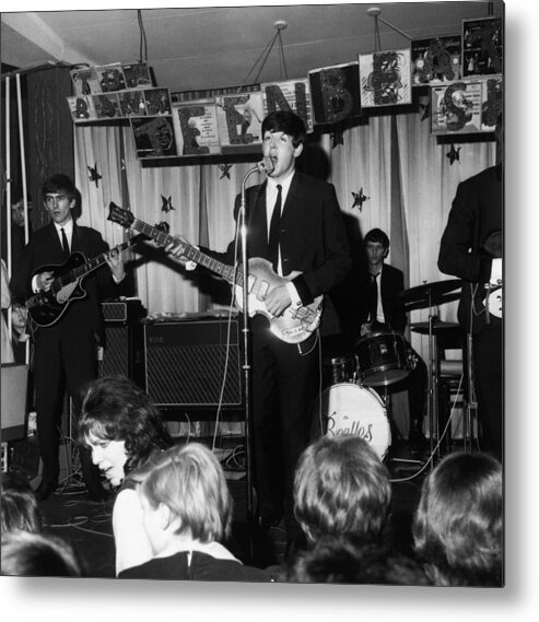People Metal Print featuring the photograph The Beatles by Keystone Features