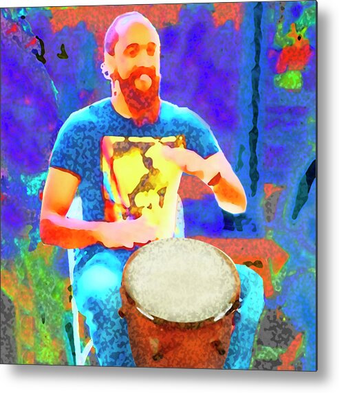 Conga Metal Print featuring the photograph The Conga Player by Jessica Levant