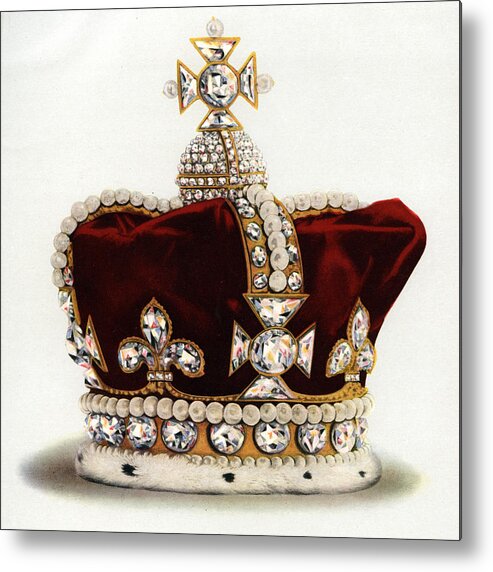 Crown Metal Print featuring the photograph The Crown Of Queen Mary by Graphicaartis