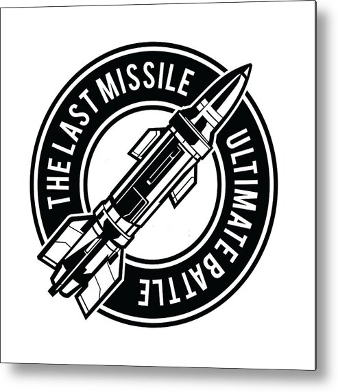 Nuclear Metal Print featuring the digital art The Last Missile by Long Shot