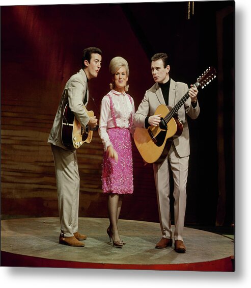 Singer Metal Print featuring the photograph The Springfields Perfoms On Tv Show by David Redfern