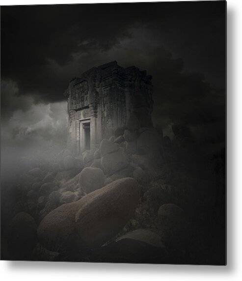 Rocks Metal Print featuring the photograph The Temple by Grendel Art Joo Martins