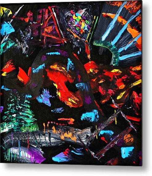 Dance Metal Print featuring the painting The Vivid Dance by Bill King