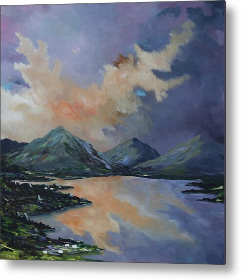 Tranquility In Killarney Kerry Metal Print featuring the painting Tranquility in Killarney Kerry by Conor Murphy