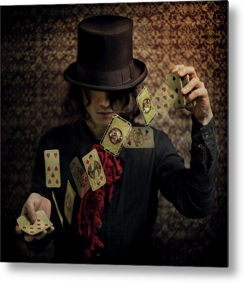 Conceptual Metal Print featuring the photograph Try Your Fortune by Kiyo Murakami