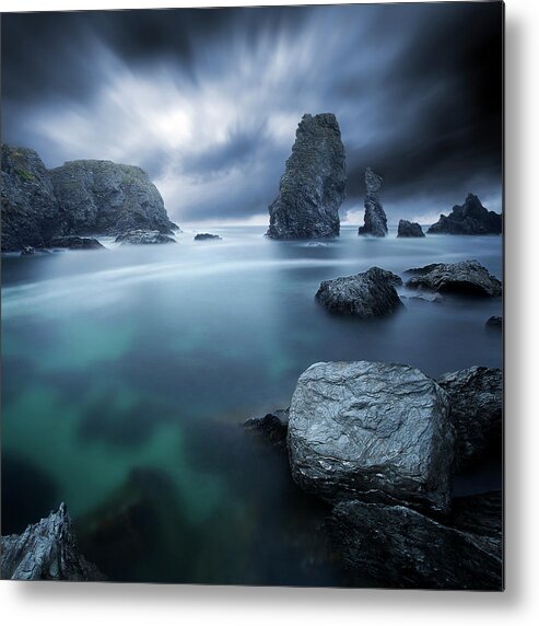 Bretagne Metal Print featuring the photograph Turquoise by Sebastien Del Grosso