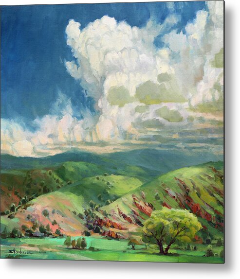 Utah Metal Print featuring the painting Utah Spring by Steve Henderson