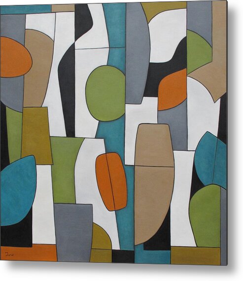 Abstract Metal Print featuring the painting Utopia by Trish Toro