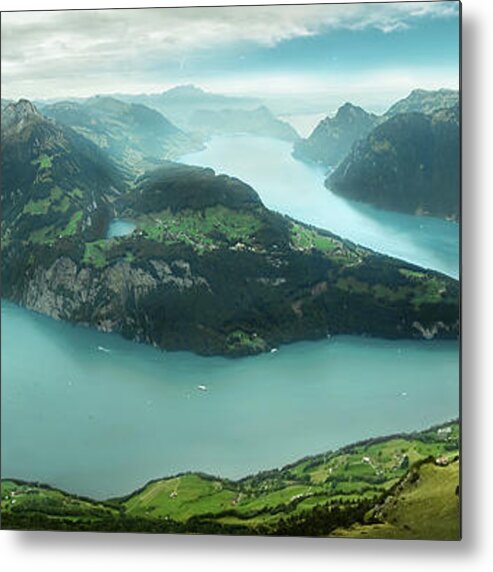 Scenics Metal Print featuring the photograph Vierwaldstättersee by Gmsphotography