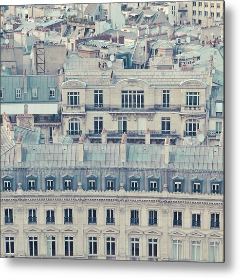 Apartment Metal Print featuring the photograph View Over Rooftops Of Paris by Cindy Prins