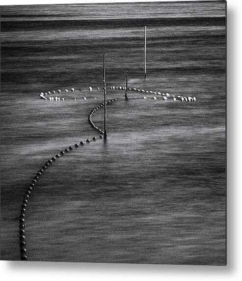 Water
Lake
Fishing Net
Fish
Minimalism Metal Print featuring the photograph Water Necklace by Benjamine Hullot Scalvenzi