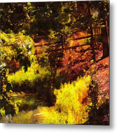 Woods Metal Print featuring the mixed media Afternoon in the Woods by Christopher Reed